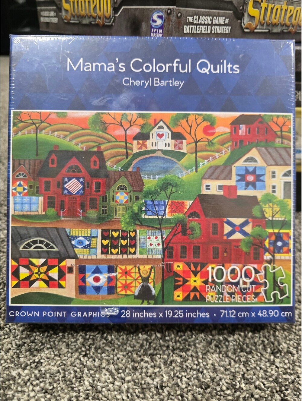 Mama's Colorful Quilts 1000 Piece Jigsaw Puzzle by Cheryl Bartley